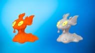 RMegular and shiny Slugma (Image via TPC)